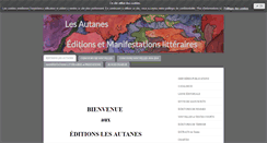 Desktop Screenshot of editions-les-autanes.com