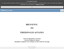 Tablet Screenshot of editions-les-autanes.com